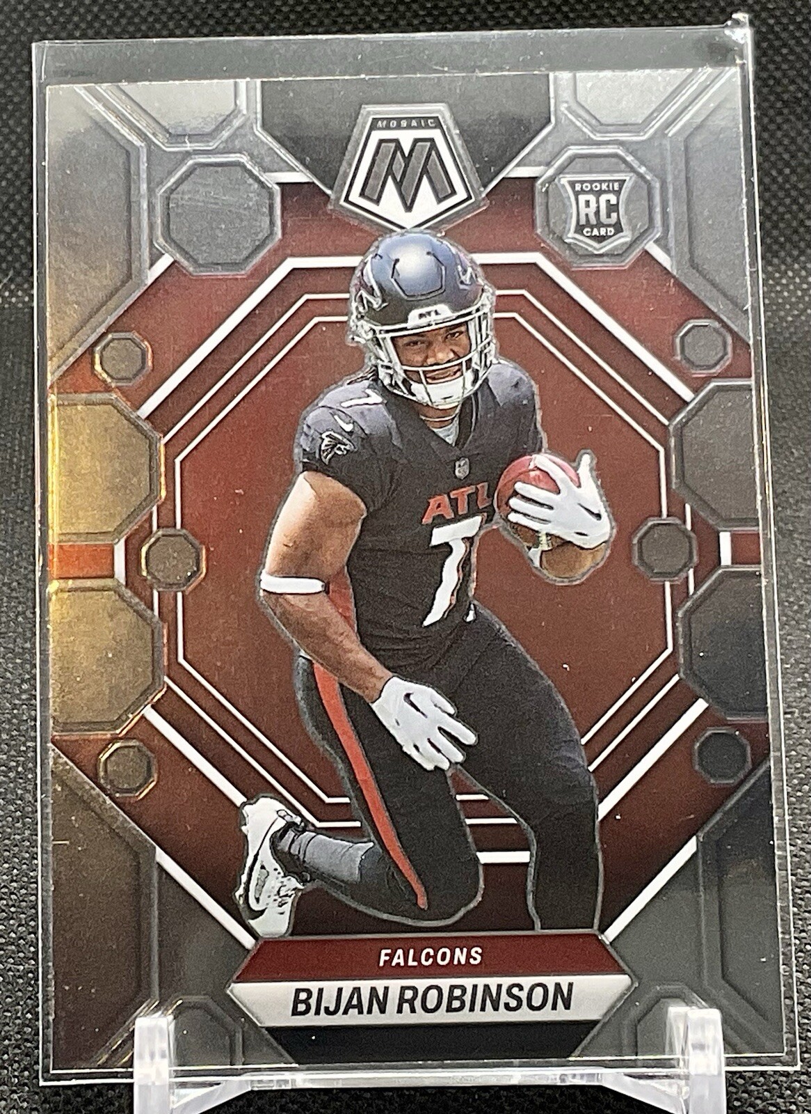 2023 Panini Mosaic #284 Bijan Robinson RC Rookie Silver Prizm Atlanta Falcons