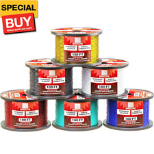 16 Gauge Wire Combo 6 Pack 600ft Total 100ft Per Roll, 12V Low Voltage Automot