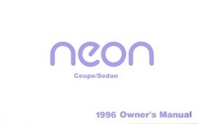 1996 Dodge Neon Owners Manual 1996 Dodge Neon Owners Manual