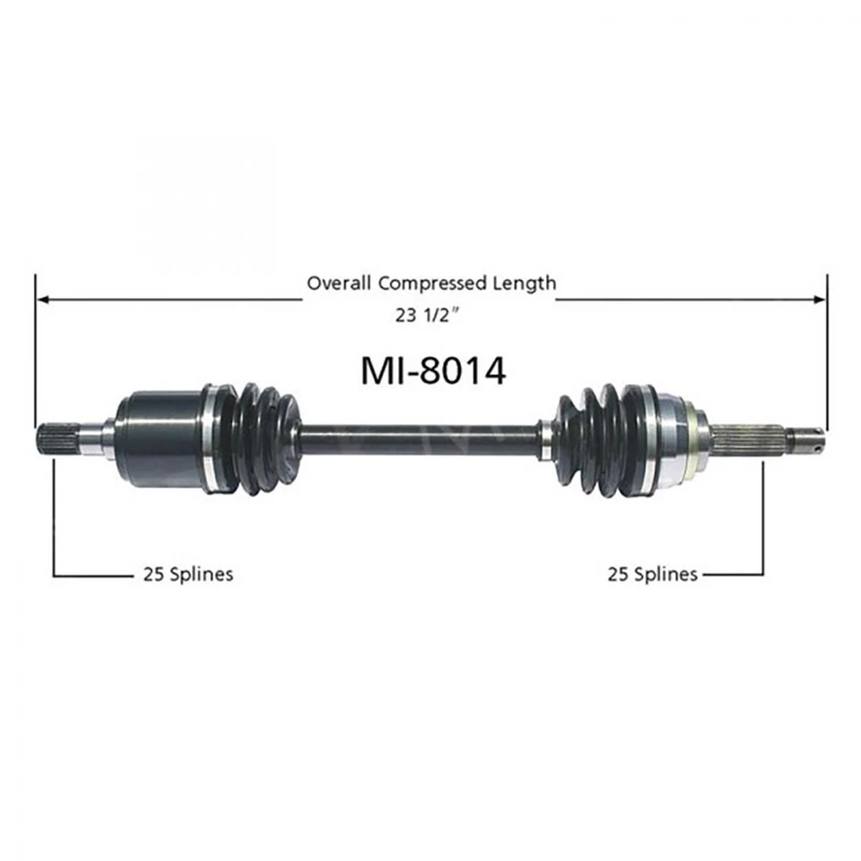2 передних шарнирных соединения оси CV Surtrack в сборе для Hyundai Excel 1990 1991 - Изображение 4 из 4