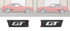 1985-1986 Ford Mustang Gt Front Of Quarter Panel Body Moulding Moldings Pair 1985-1986 Ford Mustang Gt Front Of Quarter Panel Body Moulding Moldings Pair
