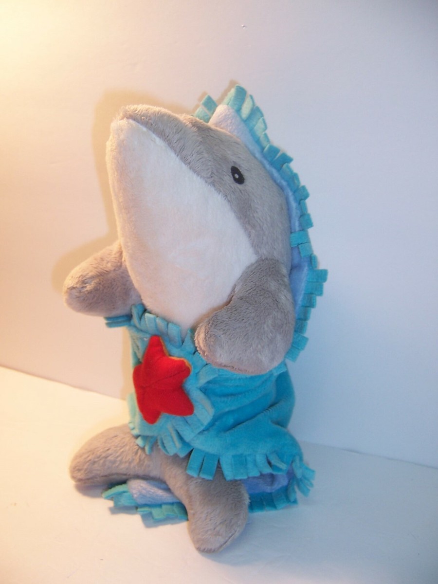 FIESTA BLANKET BABIES GRAY DOLPHIN BLANKET SOFT PLUSH