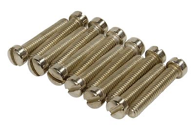 Filtertron Slotted Fillister Pole Screws - 6-40 x .75'' - Nickel - Qty 12