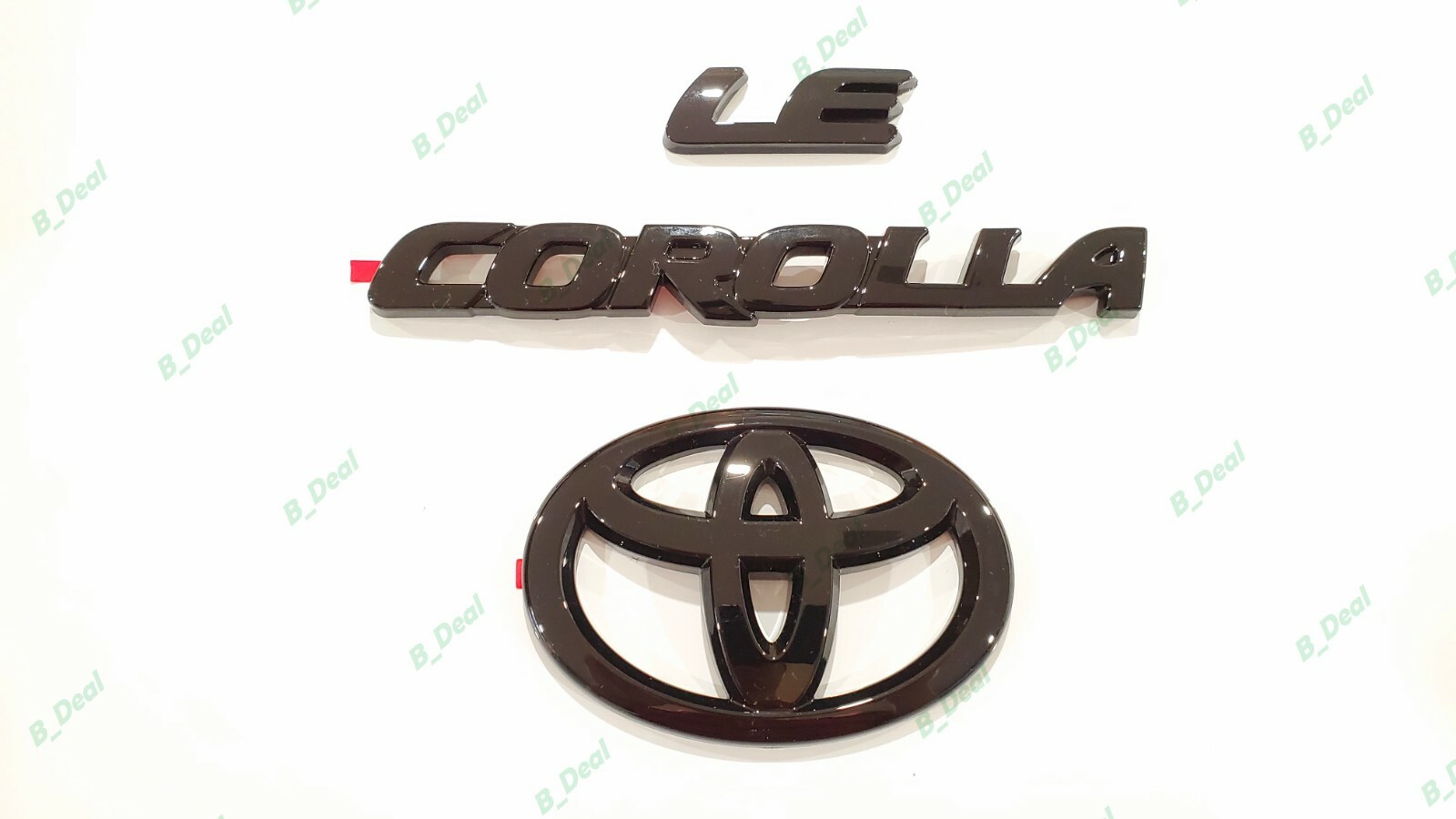 New Gloss Black EMBLEM OVERLAYS Fit 2020-2025 TOYOTA COROLLA LE PT948 ...