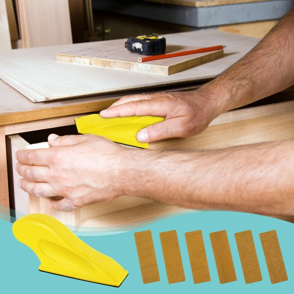 Mini Detail Sander Micro Sander Kit Hand Sanding Block Small Projects