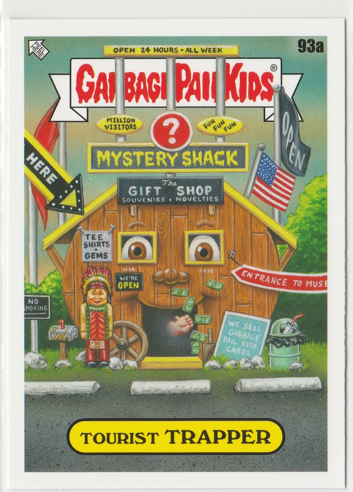 Tourist Trapper #93a Garbage Pail Kids GPK 2021 Vacation Series Card