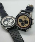 VINTAGE STYLE CHRONO QUARTZ 41mm PAUL NEWMAN RACING STRAP JOUBILLON WATCH