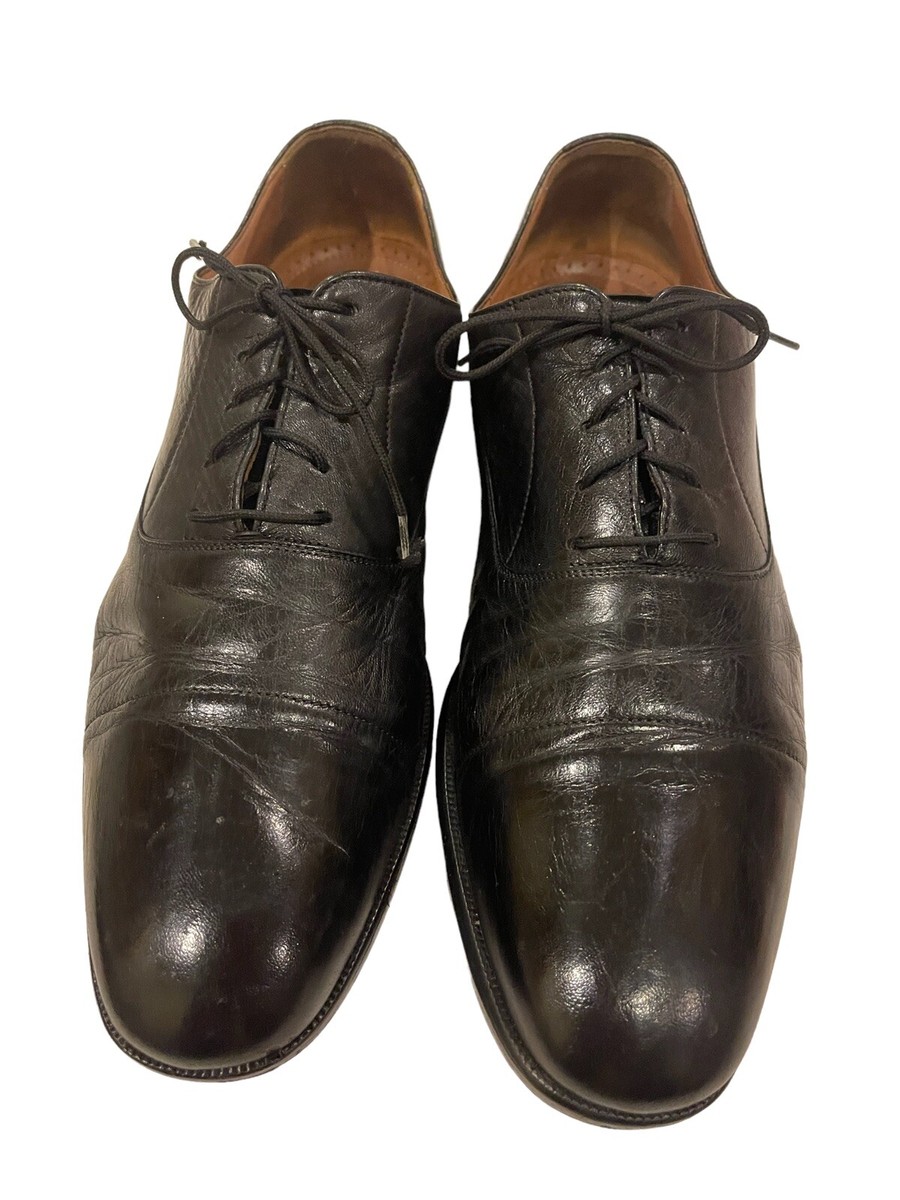 Magnanni Black Cap Toe Oxfords Shoes,‎ Made in Spain, Men\'s Size 10 D Magnanni Milos / Corey Black Toe Cap Oxford Shoes - The  main image 4