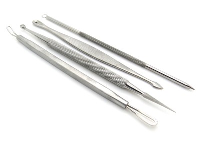 COMEDONE  BLACKHEAD ACNE  BLEMISH REMOVER/EXTRACTOR PROFESSIONAL TOOL KIT OF 4