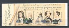 BELGIUM 2009 music composers  mnh** boekje 102