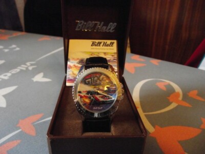 Rare Bill Hall Watch new condition unique artwork by Bill Hall new battery