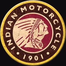US K&uuml;hlschrank Magnet: Indian Motorcycles - 7 cm Durchmesser Magnetschild Cooler