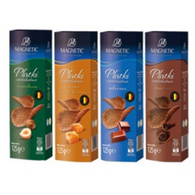 2 x Magnetic Chocolate Flakes Orange Chocolate Crispy Chips 125 g