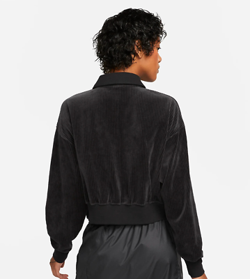 Nike Sportwear Women's Velour 1/4-Zip Long-Sleeve Top Size: MED