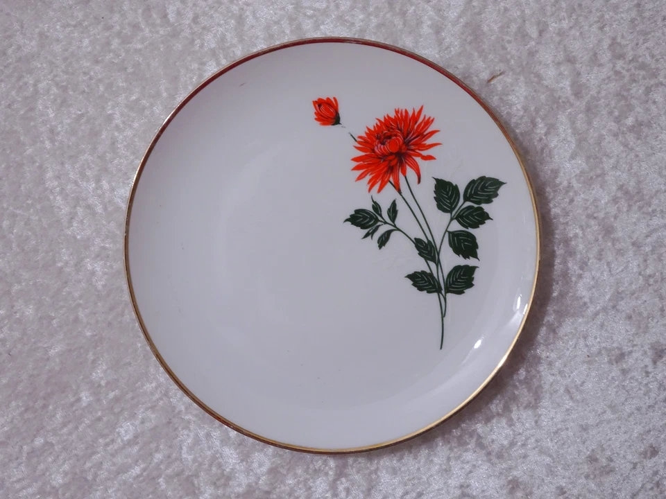 15 tlg. Konvolut Kaffeeservice Design Winterling Porzellan Vintage - Rote Blumen - Bild 2 von 4