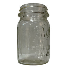 Ball Perfect Mason Pint Jar Clear Glass Vintage No 10 In Very Nice Condition