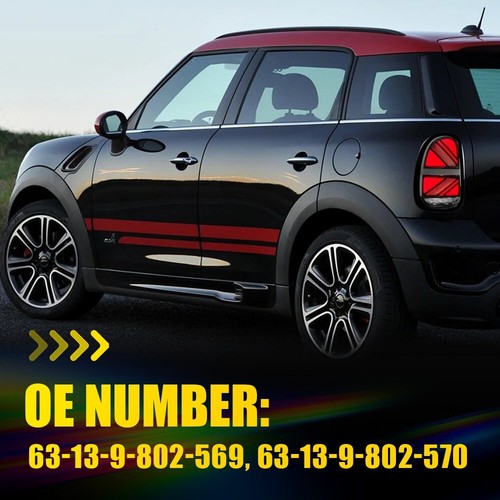 4X Side Marker Light Smoked Housing For 2011-16 MINI Cooper R60 R61 Countryman R - Picture 8 of 10