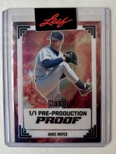 2024 Leaf Metal Baseball Jamie Moyer Base Galaxy 1/1 Unsigned Proof