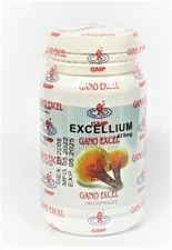 1 Bottle Gano Excel Excellium 90 Capsules Ganoderma Lucidum Lingzhi Reishi USA