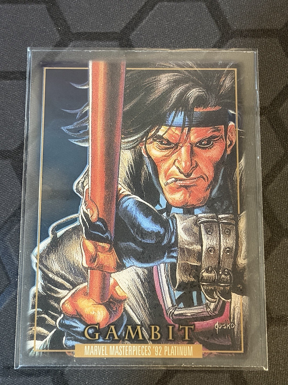 2024 SkyBox Marvel Masterpieces 92 Platinum Gambit #29 Clear Cut