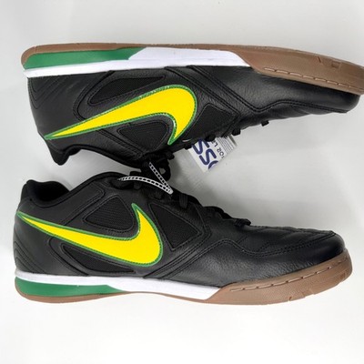 Nike Gato Indoor Soccer Shoes Mens‎ 13 Brasil Black Yellow Futsal IB8509-001 Nike GATO Brasil Men Unisex Casual Indoor Soccer Shoes  main image 2