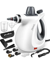 Phuete Handheld Multi-Surface Natural Steam Cleaner 12 Accessories.  NEW in Box.