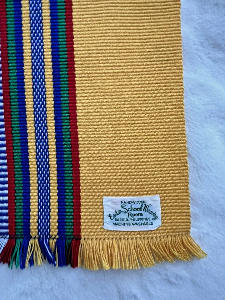 Vintage Eastern Spoon Village Philippines Handwoven Placemats Set of 4 Yellow - Image 4 of 4