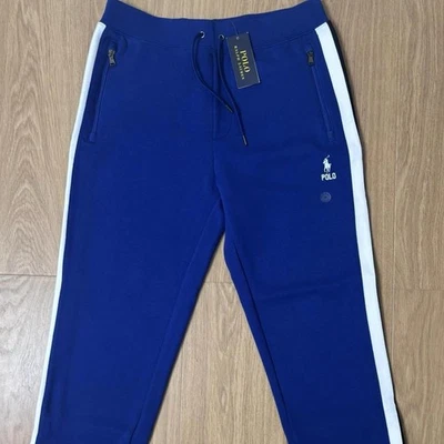 Brand New Polo Ralph Lauren Men’s Royal Blue Double Knit Tracksuit Bottoms - Image 1 of 4