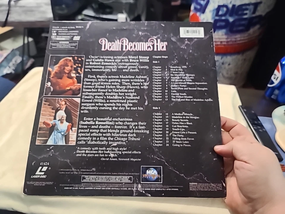Death Becomes Her 1992 Meryl Streep Bruce Willis Goldie Hawwn Laserdisc Tested - Image 2 of 2