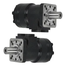2Pcs Hydraulic Gerotor Motor 101-1001 1011001 For Eaton Char-Lynn H Series Black