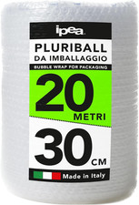 IPEA Pluriball per Imballaggio E Spedizioni – Rotolo Da 20 Metri X 30 Cm – Made 
