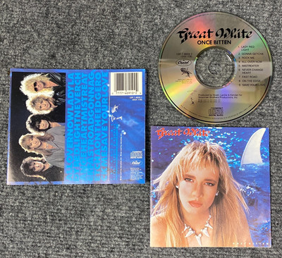 Great White Once Bitten CD 1987 Capitol FREE SHIPPING NO CASE