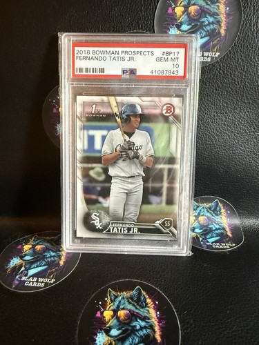 2016 Bowman Fernando Tatis Jr. 1st Bowman #BP17 PSA 10 GEM MT White Sox/Padres