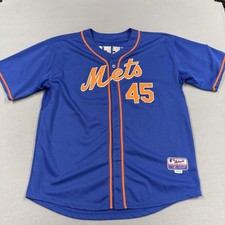 New York Mets Jersey Mens 56 Blue MLB Baseball Majestic Wheeler 45 2013 All Star