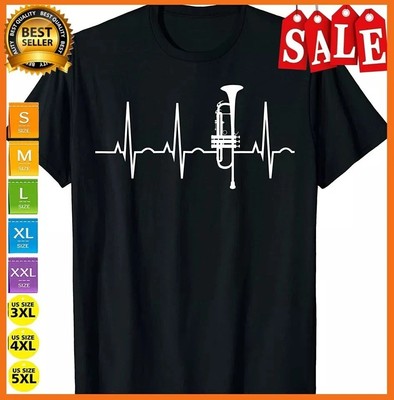 Trumpet Heartbeat Shirt - Best Trumpet Player T-Shirt