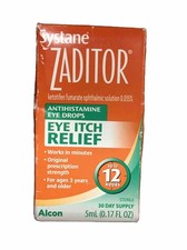 Alcon Systane Zaditor Eye Itch Relief 5ml 0.17Floz. Dated 10/2024