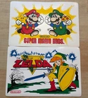 VTG 1989 legend Of Zelda Nintendo Place Mat Super Mario Bros Lot NES Video Games