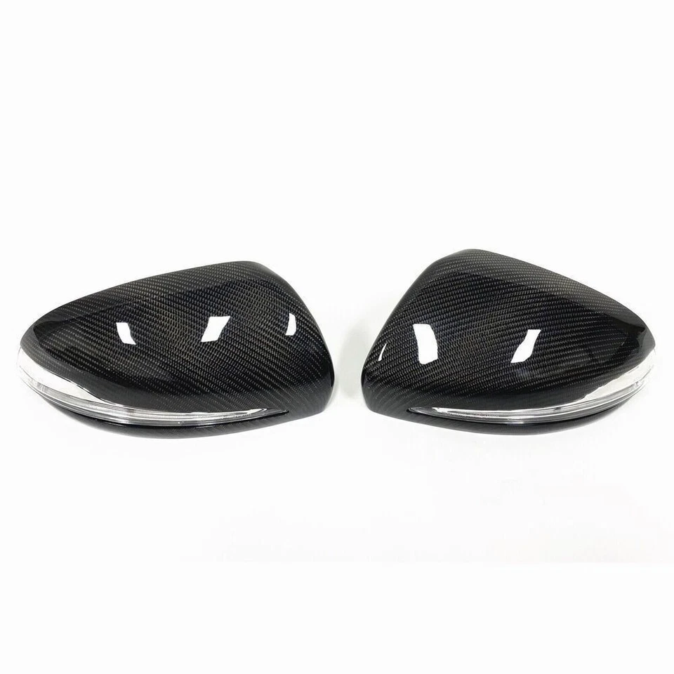 Real Carbon Fiber Mirror Cover Cap for Benz Mercedes W205 W213 X205 GLC43 C63 - Изображение 4 из 4