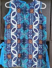 Vintage 1960s 70s Hawaiian Dress Girls Royal Hawaiian