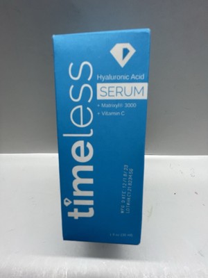 Timeless Skin Care Hyaluronic Acid Vitamin C Serum 1 Oz Unisex New