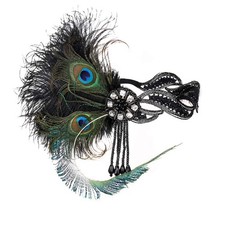 1920s Flapper Headpiece Feather Gatsby Headband