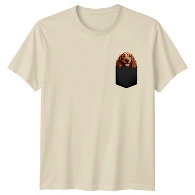 Golden Retriever Hund Peeking Tasche Tiere Hunde Herren T-Shirt Damen Tee Grafik
