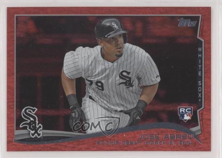2014 Topps Update Rookie Debut Red Hot Foil Jose Abreu #US-325 Rookie RC s6o