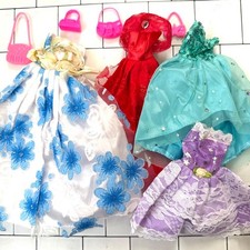 Stock Clearance (Ka) Long & Short Dress 4 Bags Licca Barbie Doll