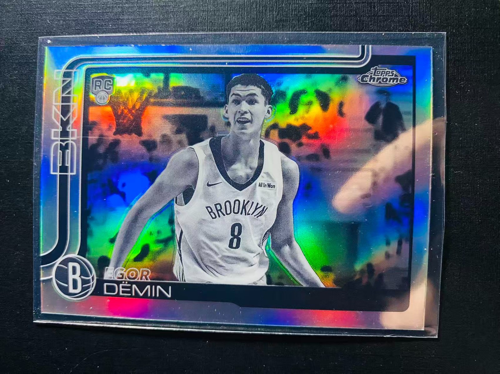 2025-26 Topps Chrome Egor Demin #258 Rookie RC Negative Refractor