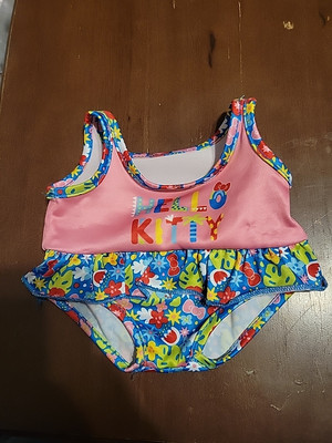 Rare 2023 Build A Bear Sanrio Hello Kitty Tropical Swimsuit EXCELLENT, AUTHENTIC