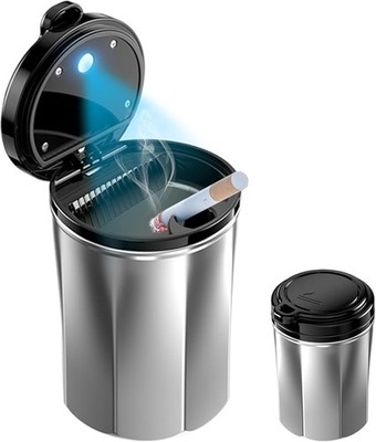 ''Car Ashtray, Smokeless Ashtray with Lid, Car Ashtrays for Cup Holder Smell Pr..