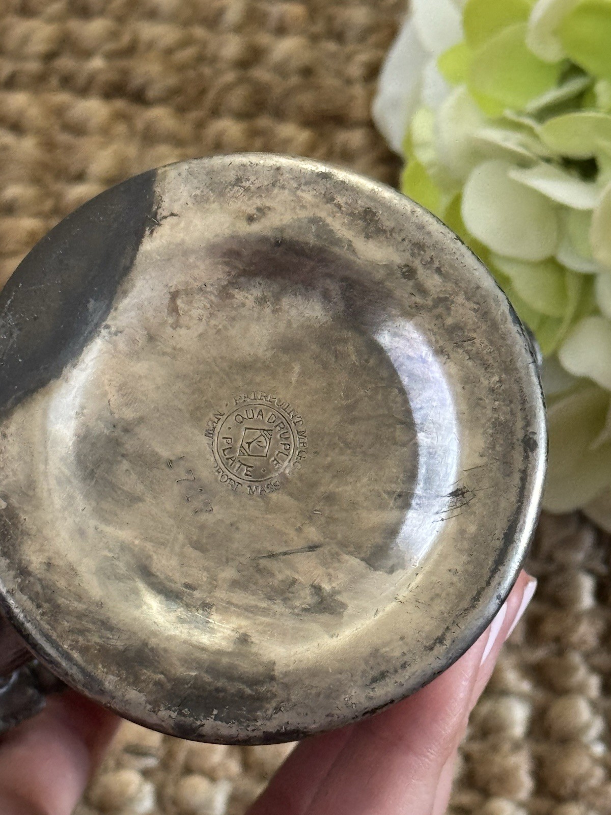 PAIRPOINT MFG. Co. Quadruple Plate. New Bedford, Massachusetts - Antique Creamer