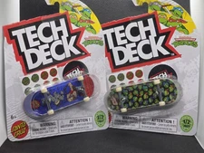 Tech Deck Santa Cruz TMNT Teenage Mutant Ninja Turtles Set of 2 Finger Boards 