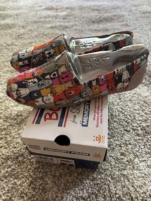 Bobs for Skechers Wag Party Shoes Women s 7 Dogs Whimsical Dog Lover NEW In Box
